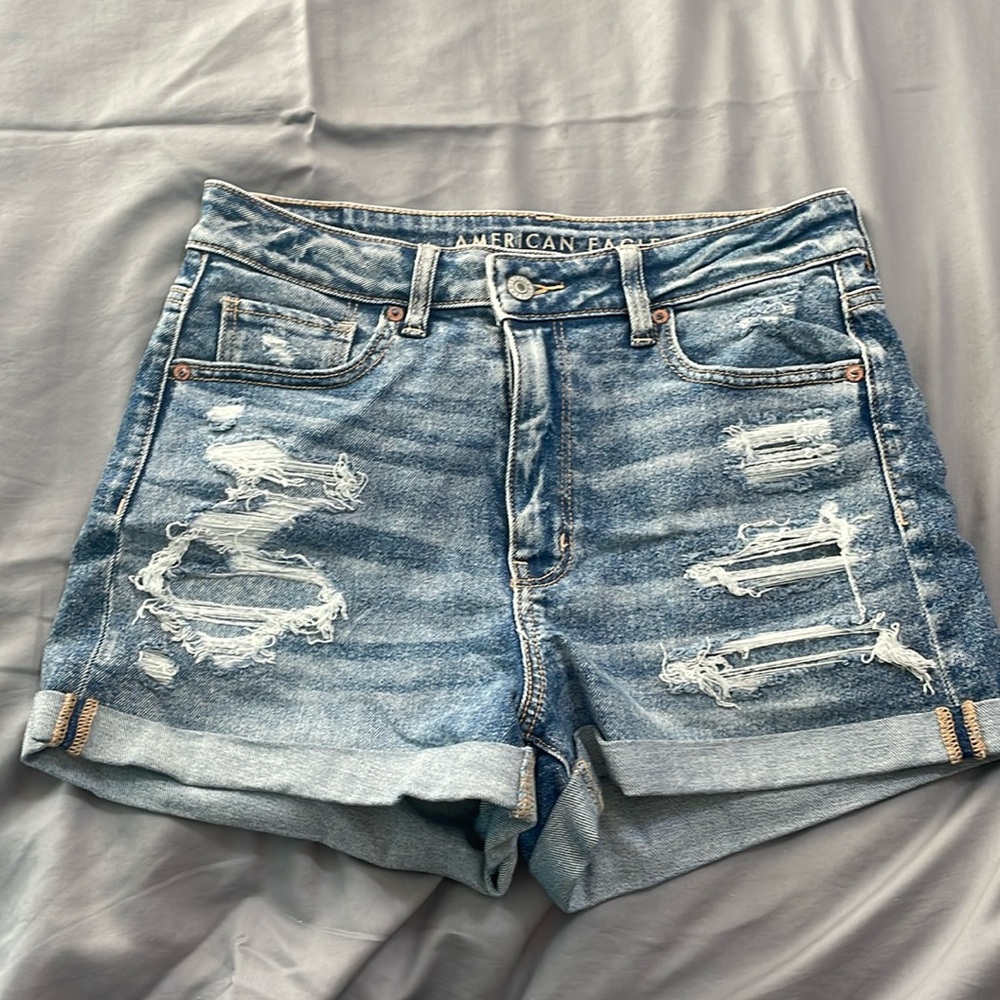 America Eagle crossover mom shorts